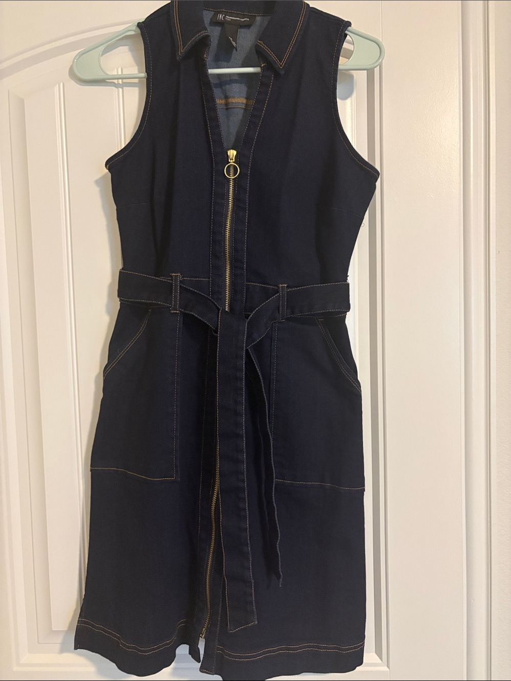 INC International Concepts Dark Denim Dress (Petite)